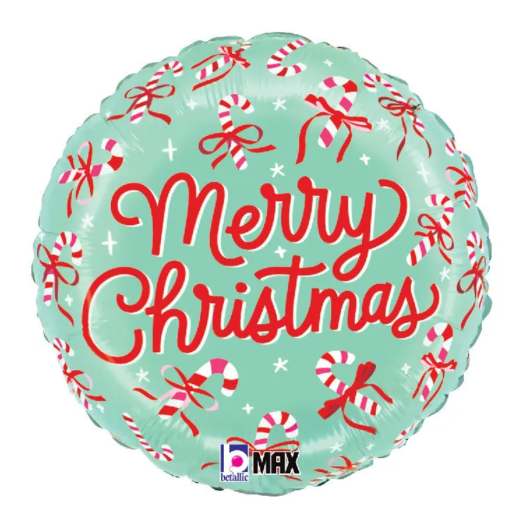 betallic-christmas-candy-cane-bows-folienballon-18-zoll image 1