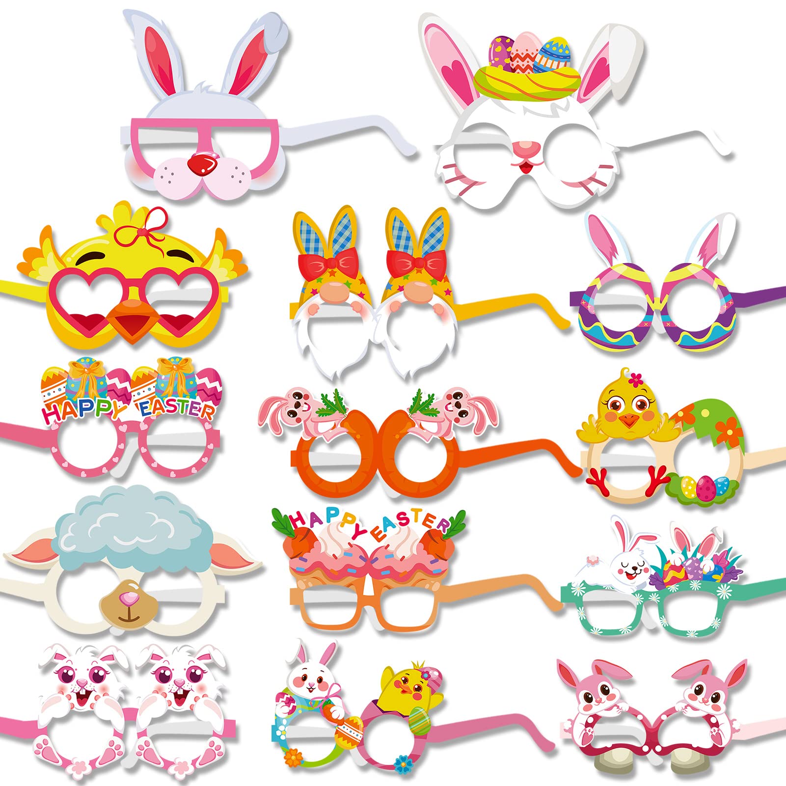 howaf-ostern-partybrillen-28-st-ck-hase-k-ken-partybrille image 1