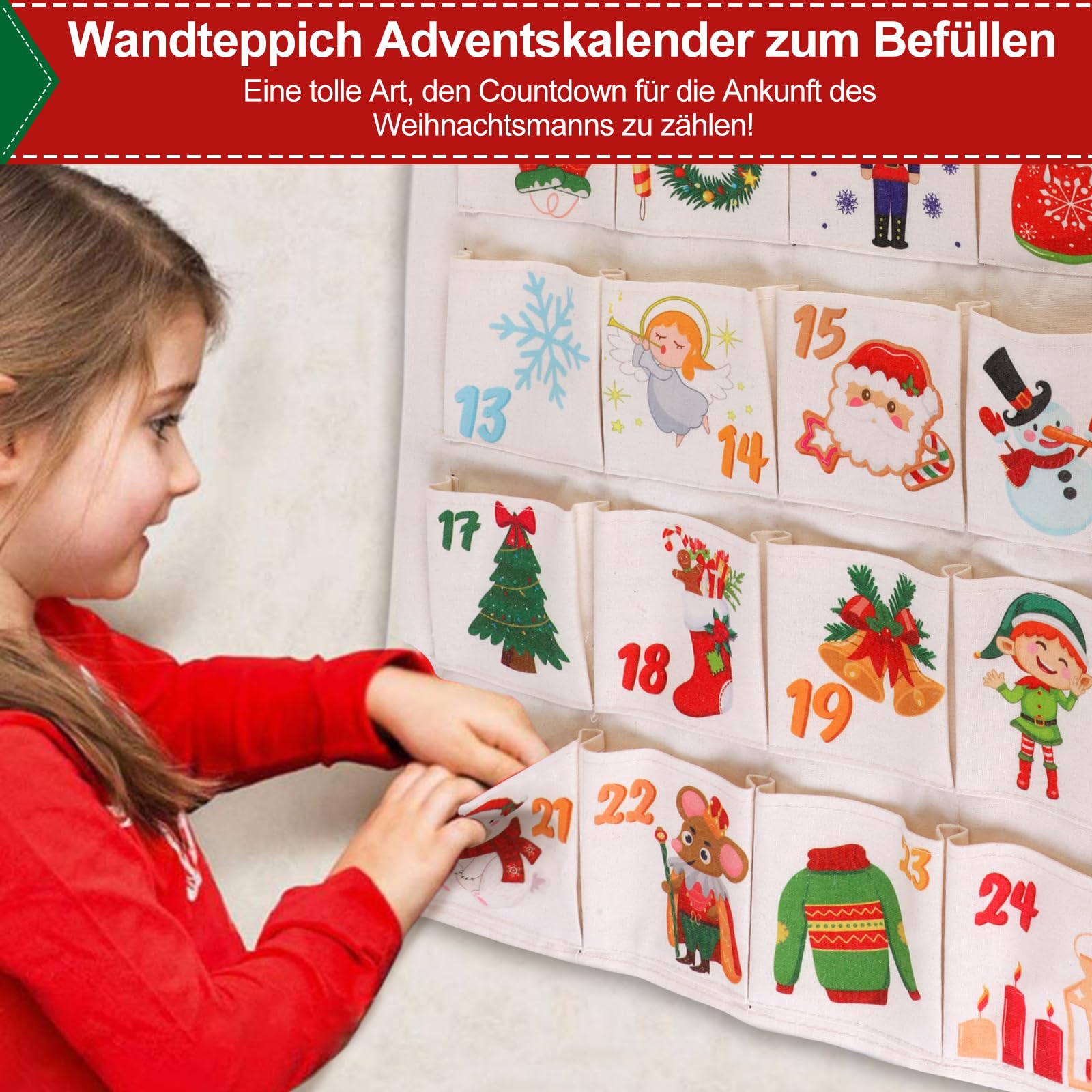 howaf-adventskalender-stoff-wandkalender-set-a-24-taschen-wiederverwendbar image 5
