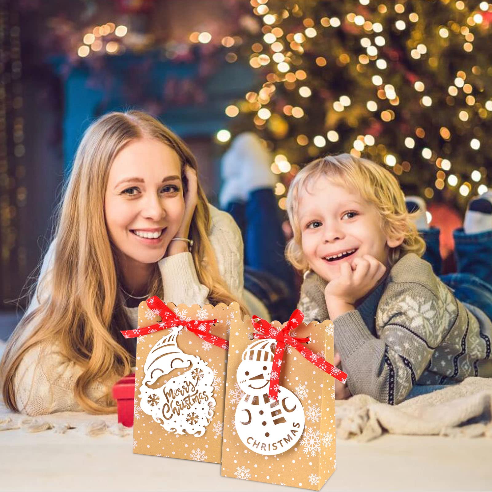 howaf-geschenkt-ten-weihnachten-24-st-ck-kraftpapier-mit-griff image 6