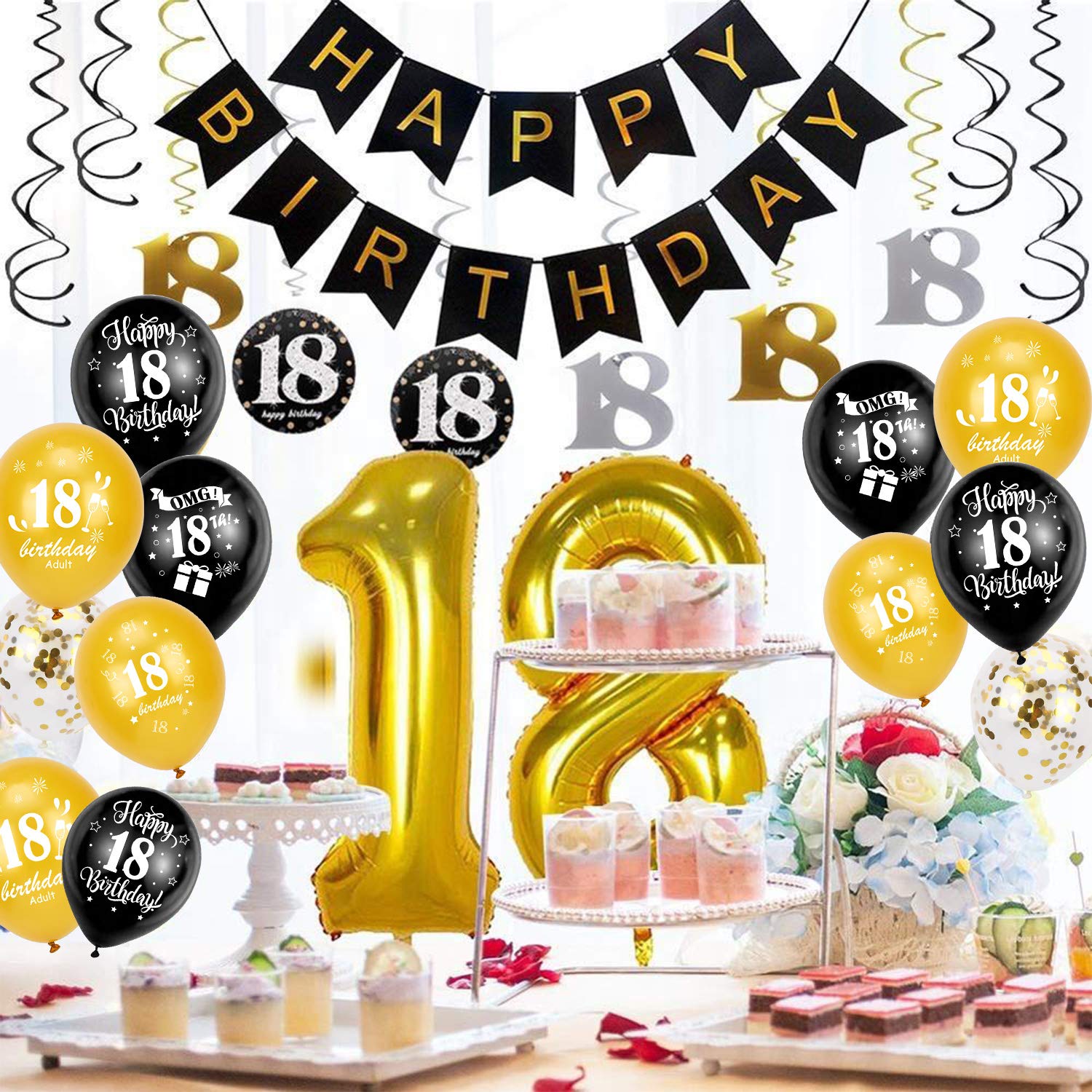 howaf-18-geburtstag-luftballons-schwarz-gold-30-st-ck-set image 5