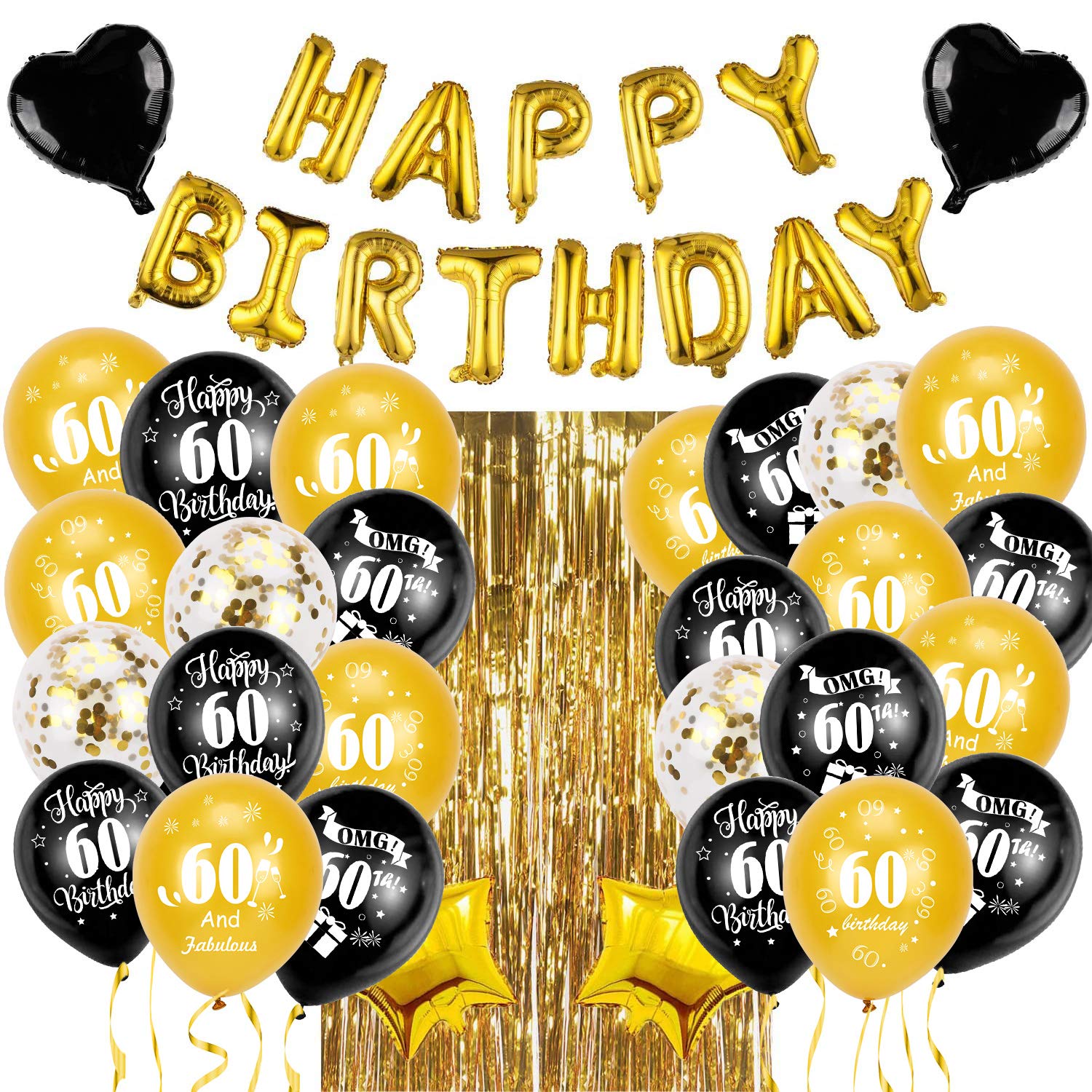 howaf-60-geburtstag-luftballons-30-st-ck-schwarz-gold image 6