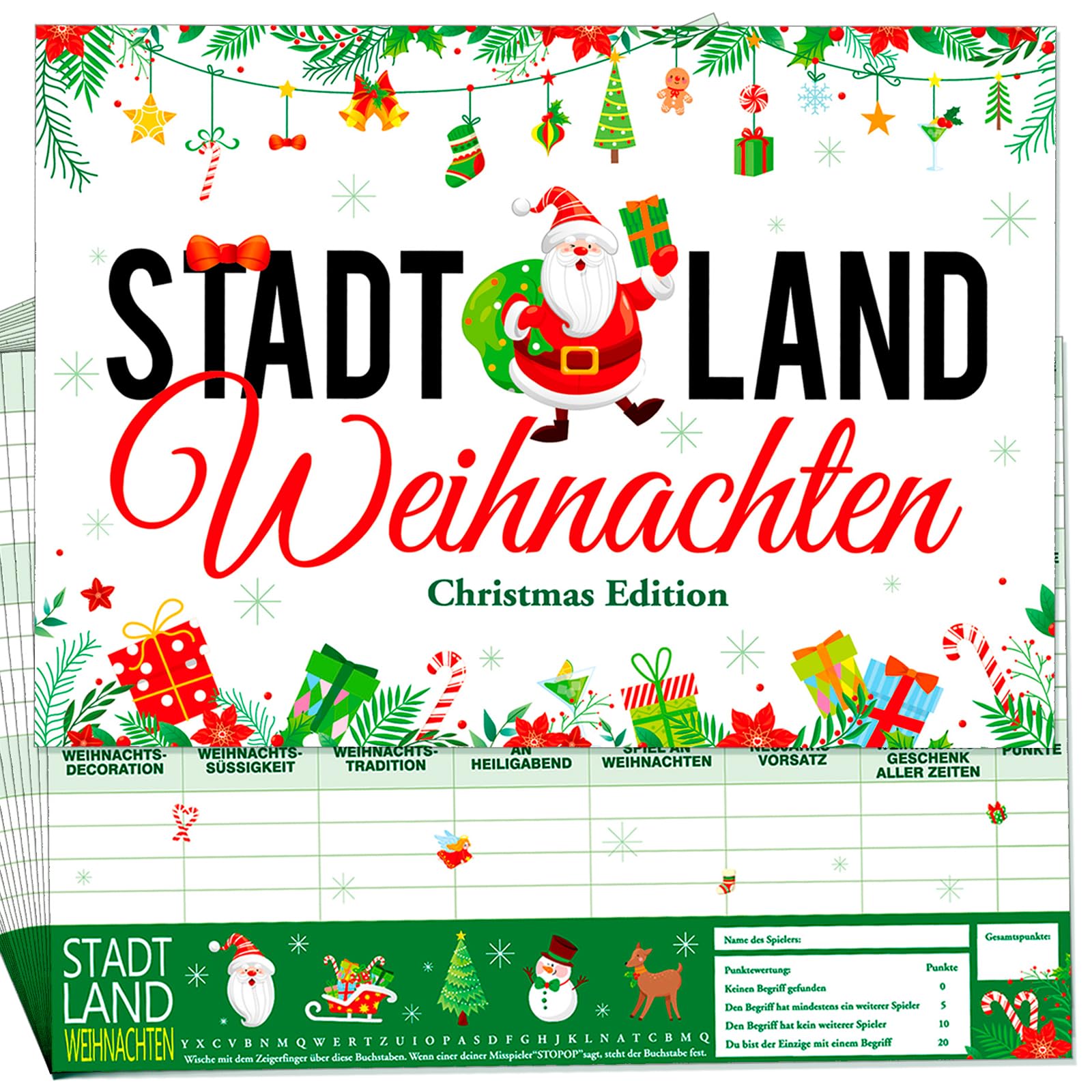 howaf-stadt-land-weihnachten-spielblock-a4-20-blatt-familienspiel image 1
