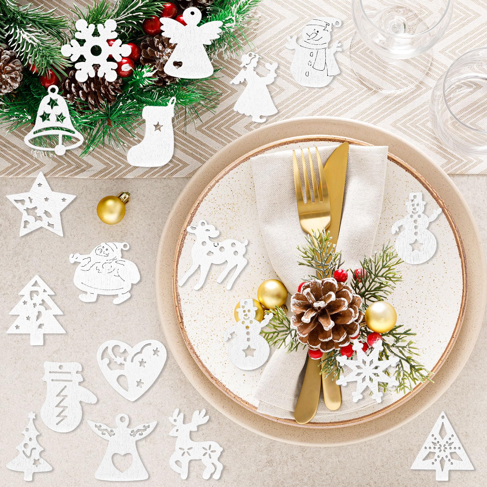 howaf-100-holzanh-nger-weihnachten-tischdeko-holz-wei image 7