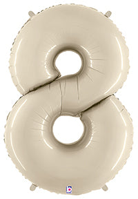 betallic-foil-number-8-white-sand-zahlenballon-34-zoll image 1