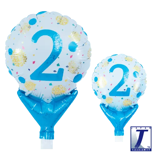 takara-upright-round-5-zoll-stehballon-gold-blau-no-2 image 1