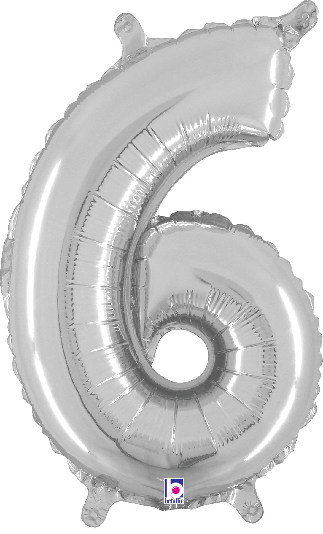 betallic-foil-number-6-zahlenballon-silber-megaloon image 2