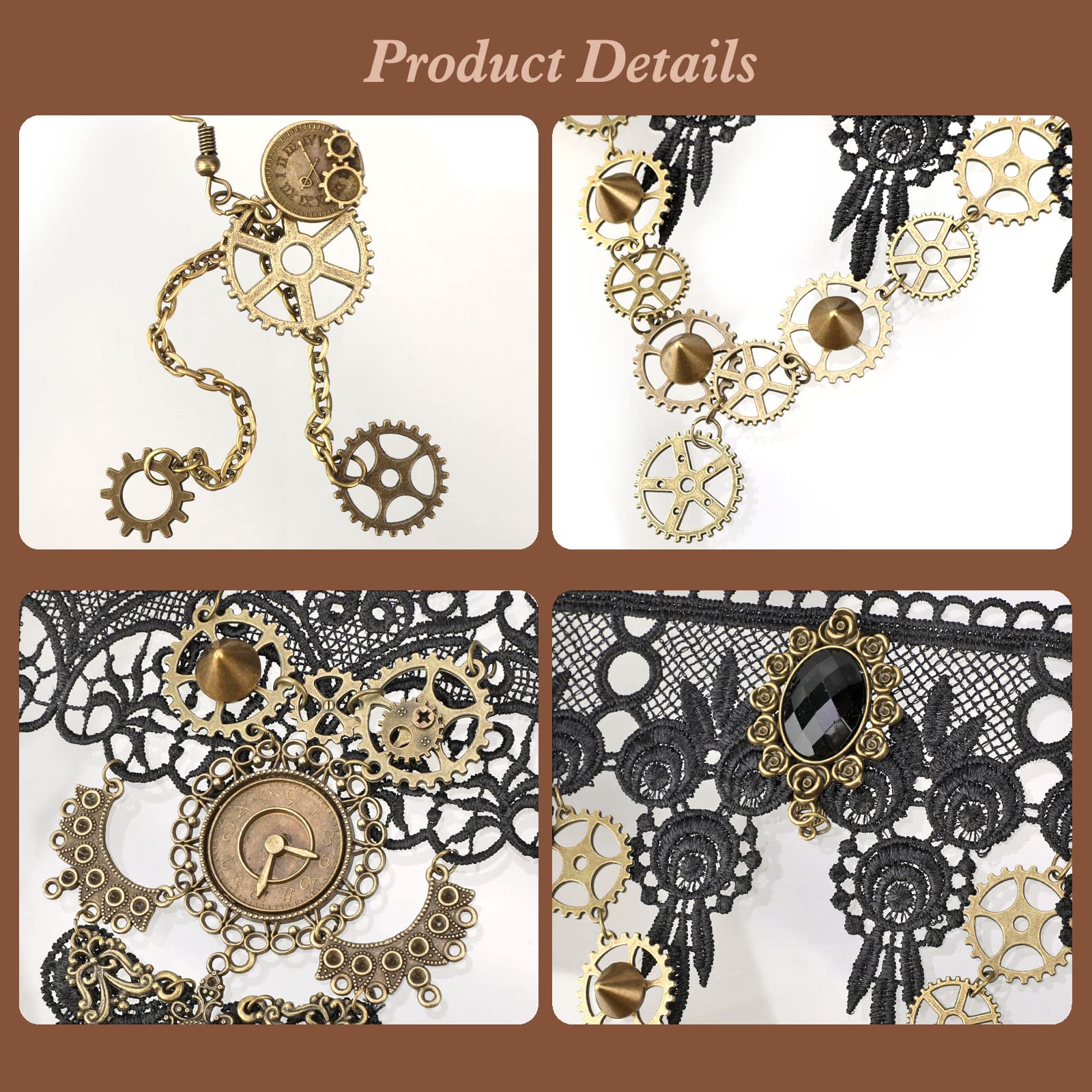 howaf-steampunk-1-kost-mschmuck-damen-zahnr-der-set-3-teilig image 3