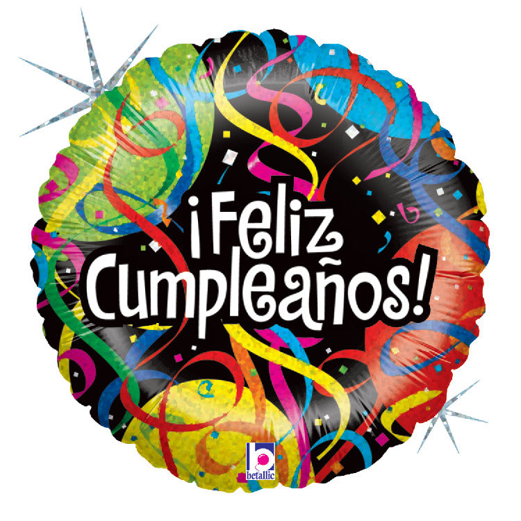 betallic-folienballon-feliz-cumplea-os-b-nder-18-holografisch image 1