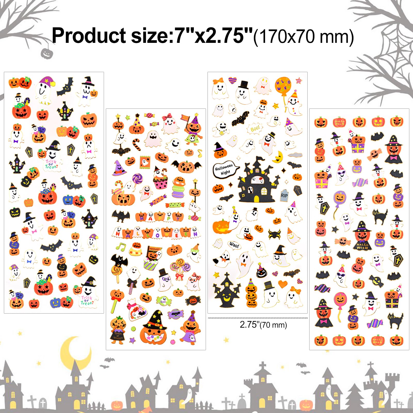 howaf-halloween-aufkleber-selbstklebend-8-b-gen-300-st-ck image 2