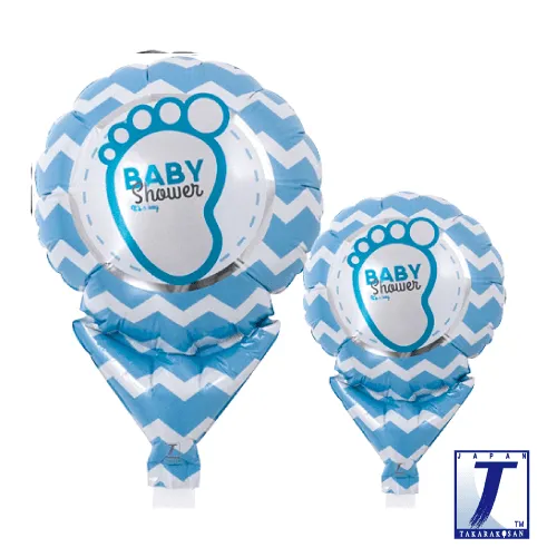 takara-upright-round-5-zoll-luftballon-baby-shower-boy image 1
