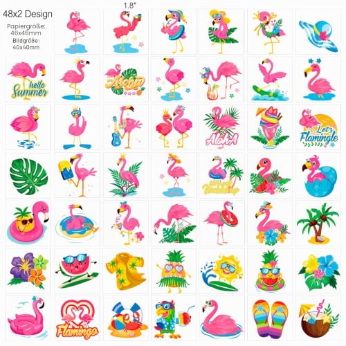 howaf-flamingo-tempor-re-tattoos-kinder-96-st-ck-hawaii image 7