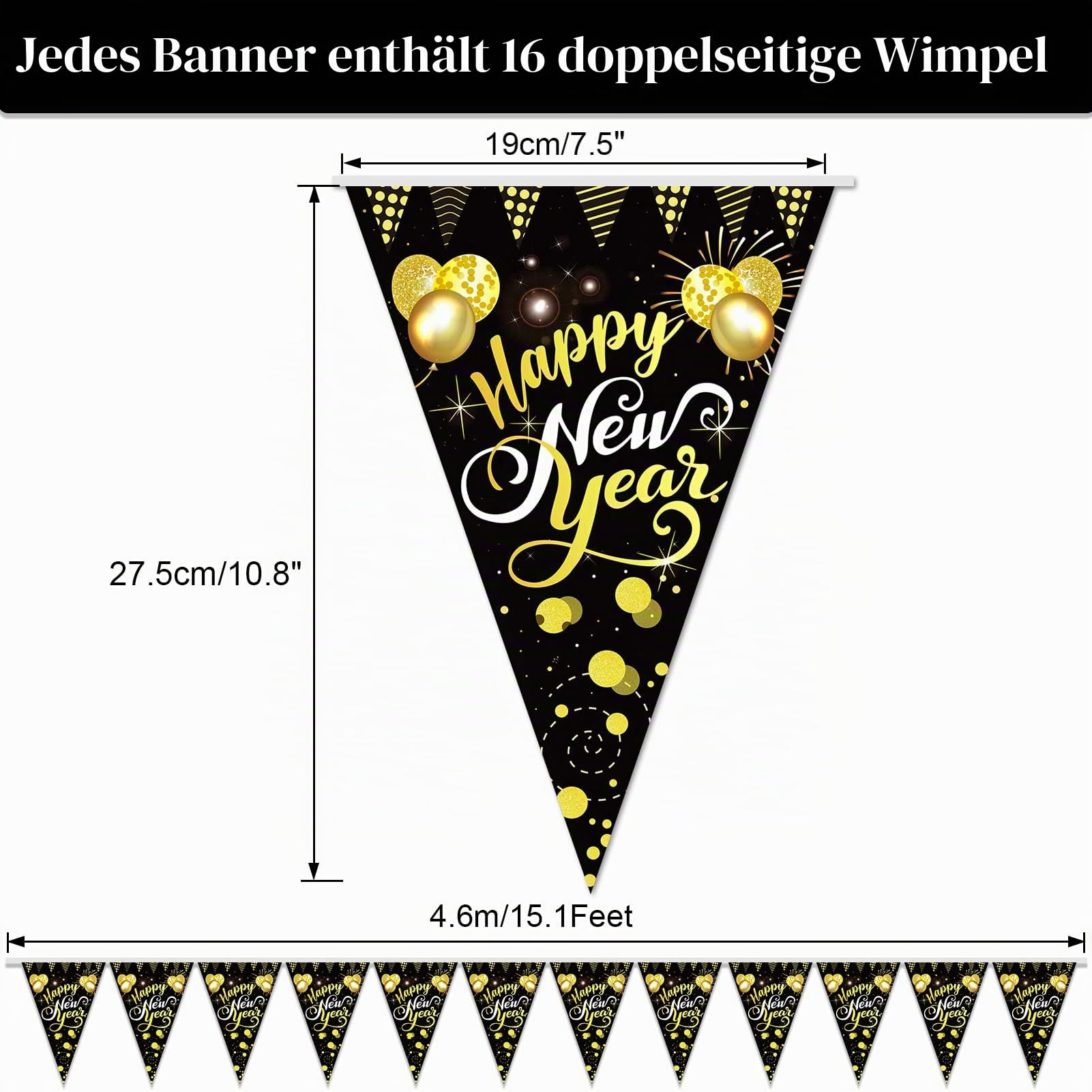 howaf-silvester-deko-2027-banner-happy-new-year-schwarz-gold image 2