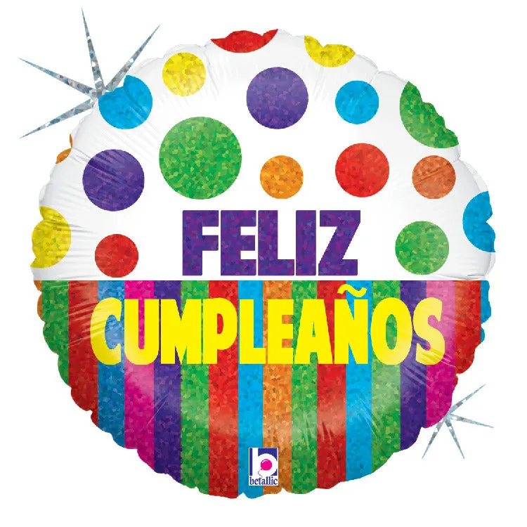 betallic-feliz-cumplea-os-bolas-y-franjas-folienballon-18-holografisch image 1