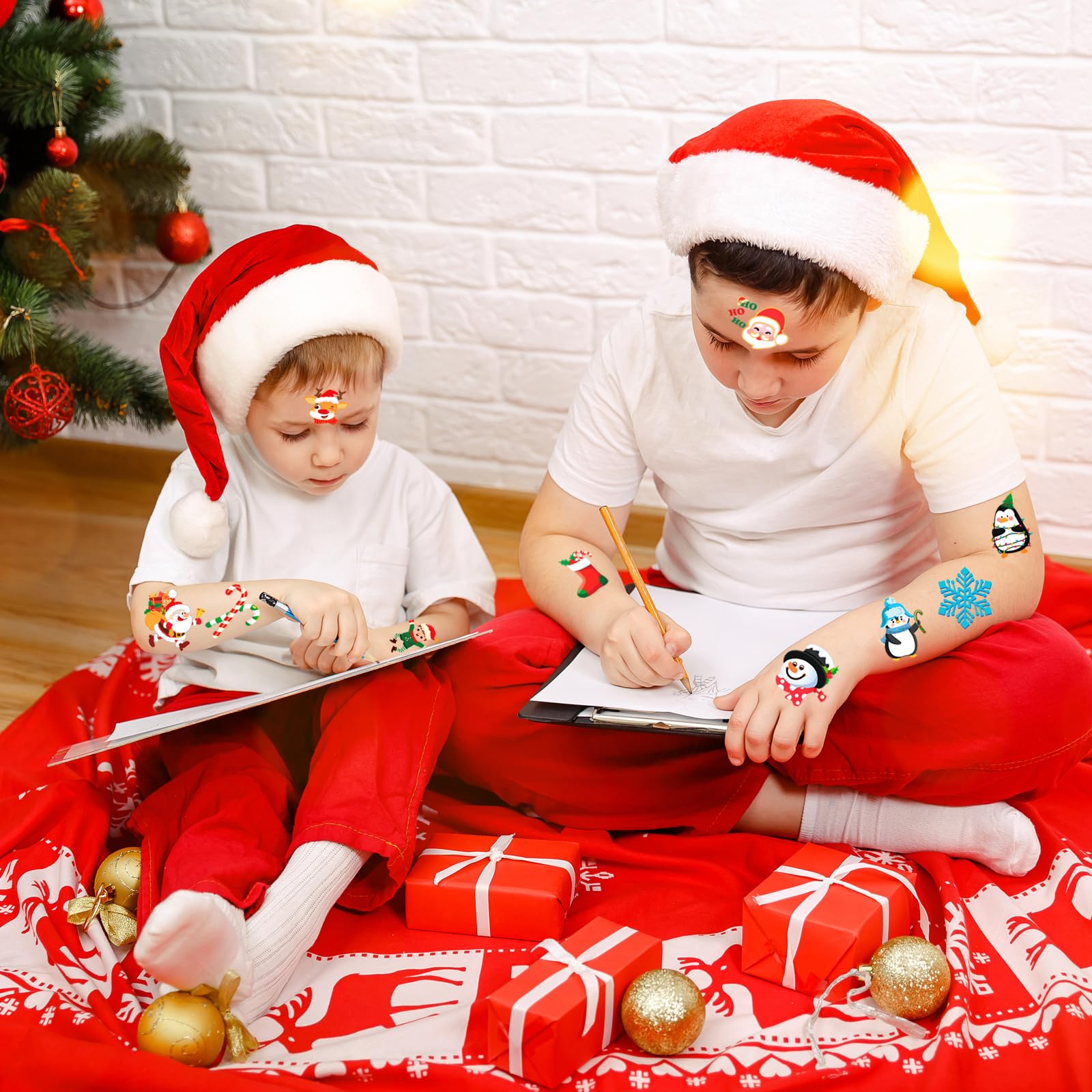 howaf-temporary-tattoos-weihnachten-tattoo-kinder-96-blatt image 4