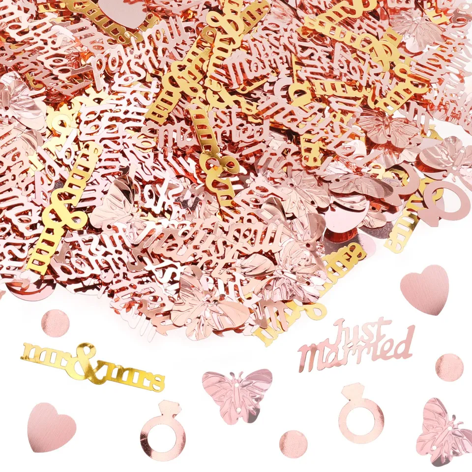 howaf-hochzeit-streudeko-konfetti-ros-gold-70g-mr-mrs image 1
