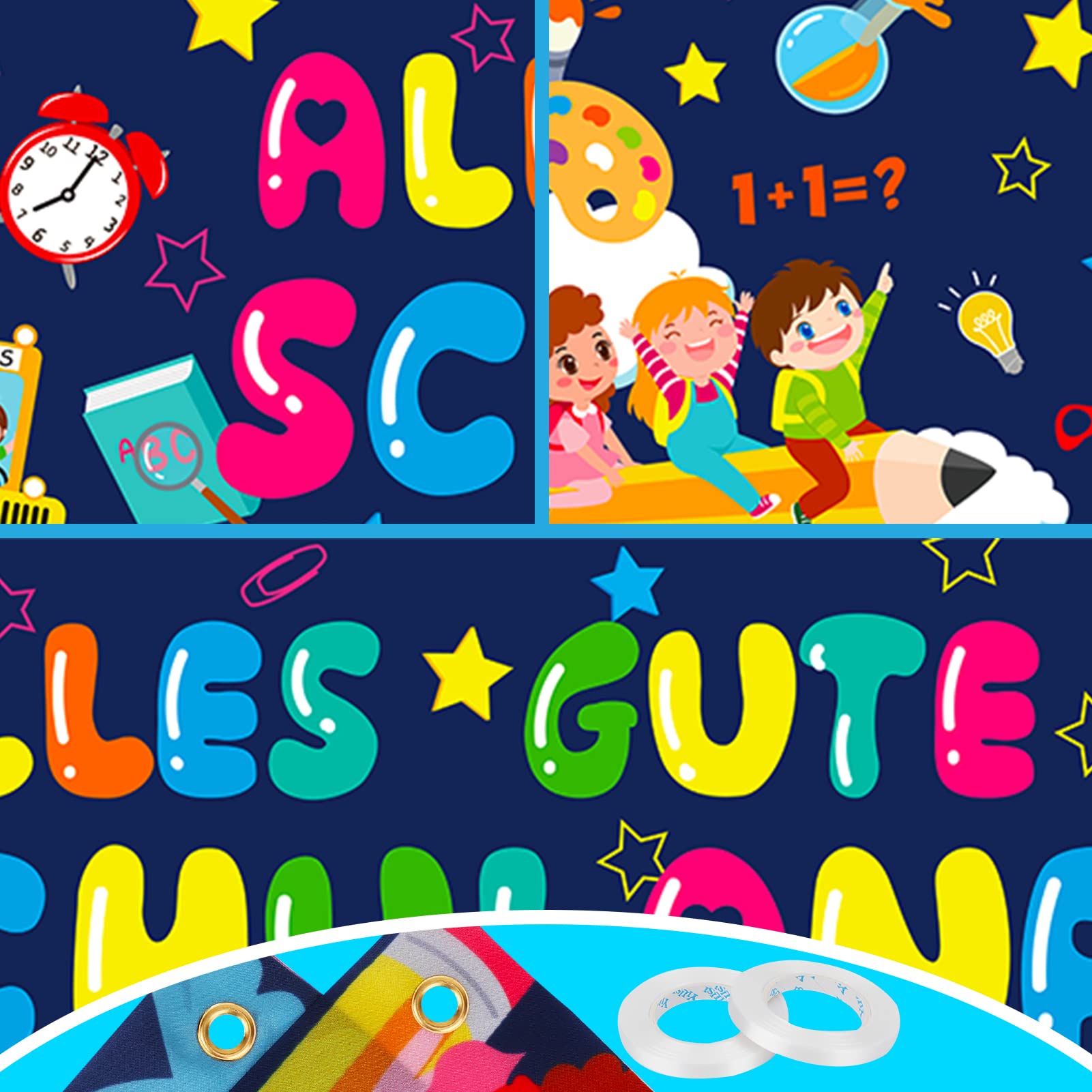 howaf-schulanfang-banner-einschulung-deko-stoff-2er-set image 3