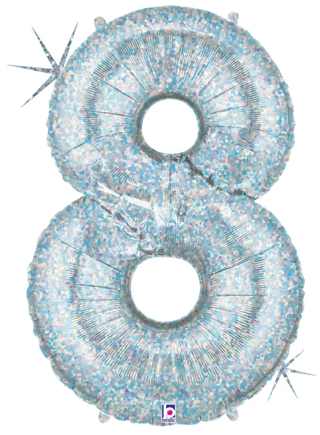betallic-foil-balloons-zahl-8-holografisch-folienballon-86-cm-deko image 1