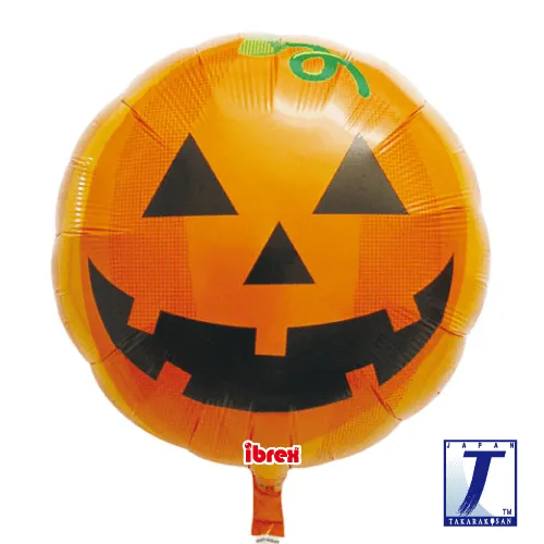 takara-ibrex-round-14-zoll-folienballon-pumpkin-face image 1