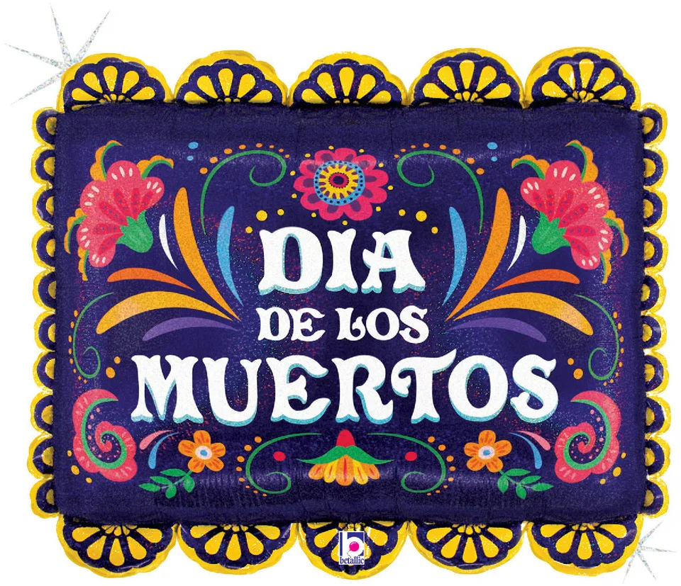 betallic-dia-de-los-muertos-folienballon-30-zoll-matt image 1