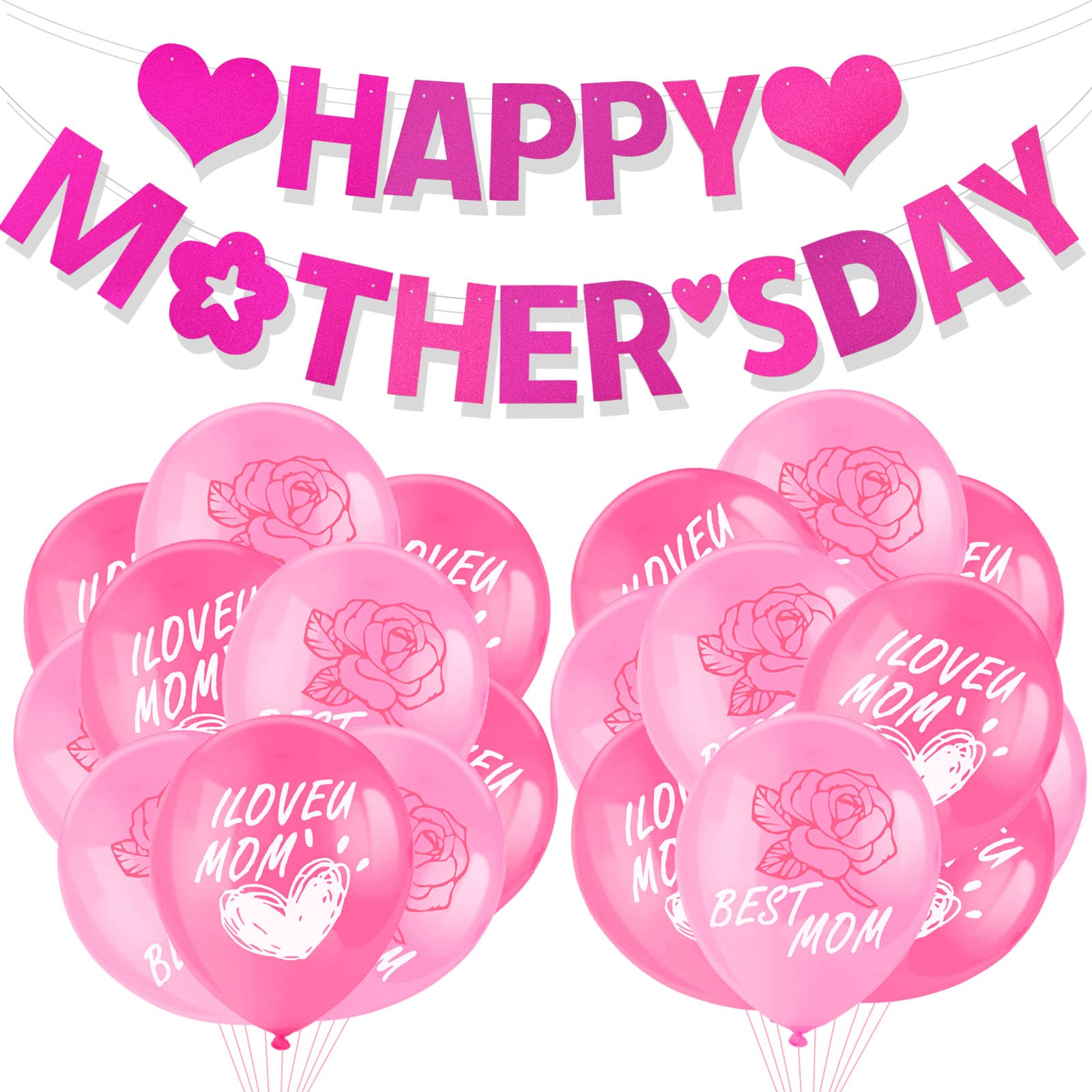 howaf-balloons-muttertag-deko-luftballons-banner-20-stk image 1
