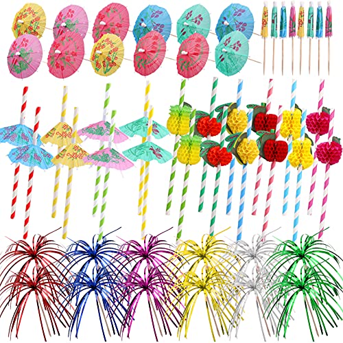 howaf-cocktail-deko-set-150-tlg-strohhalme-schirmchen-picks image 8