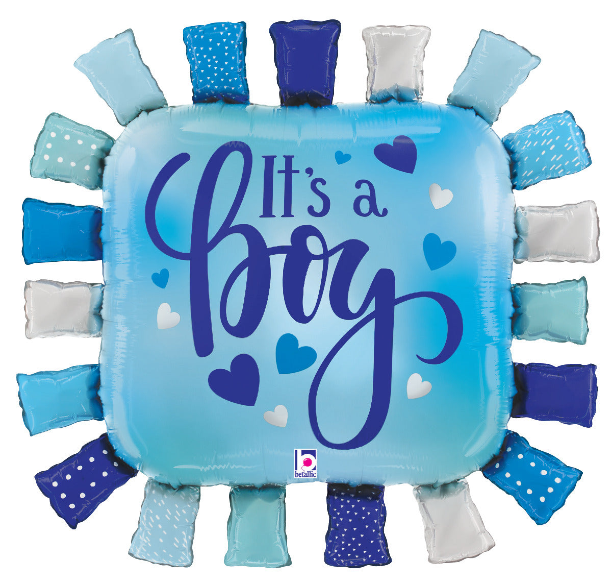 betallic-it-s-a-boy-taggie-square-folienballon-34-baby-junge image 1