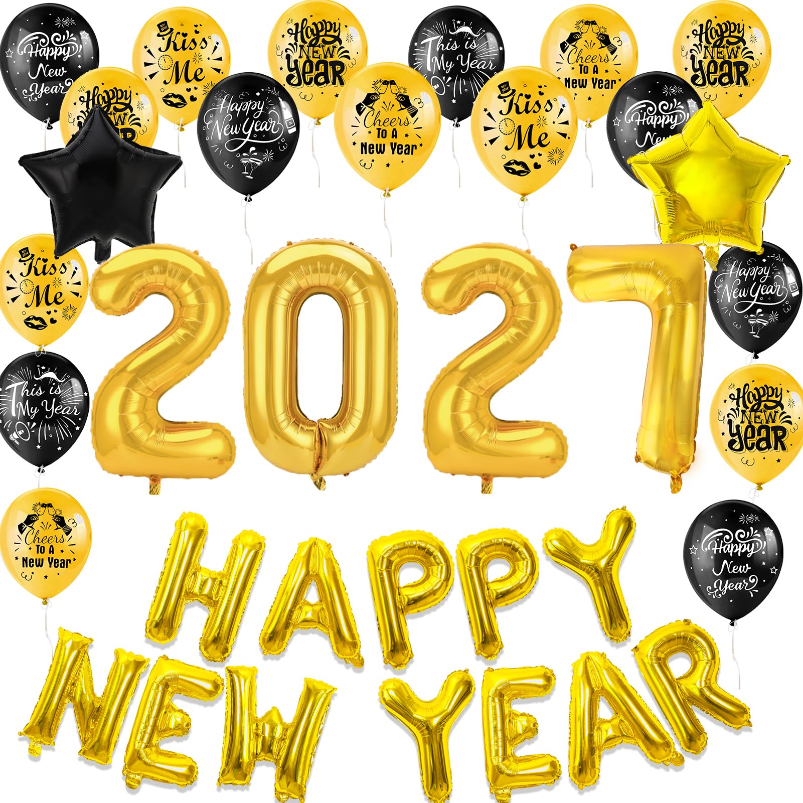 howaf-silvester-deko-2027-xxl-set-gold-folienballons-latex image 3