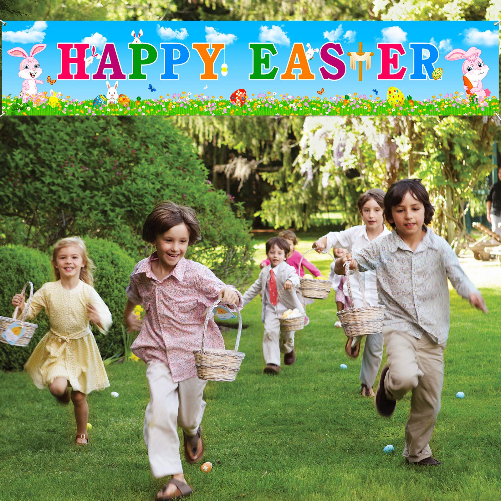 howaf-frohe-ostern-banner-stoff-180x30cm-oster-deko image 6