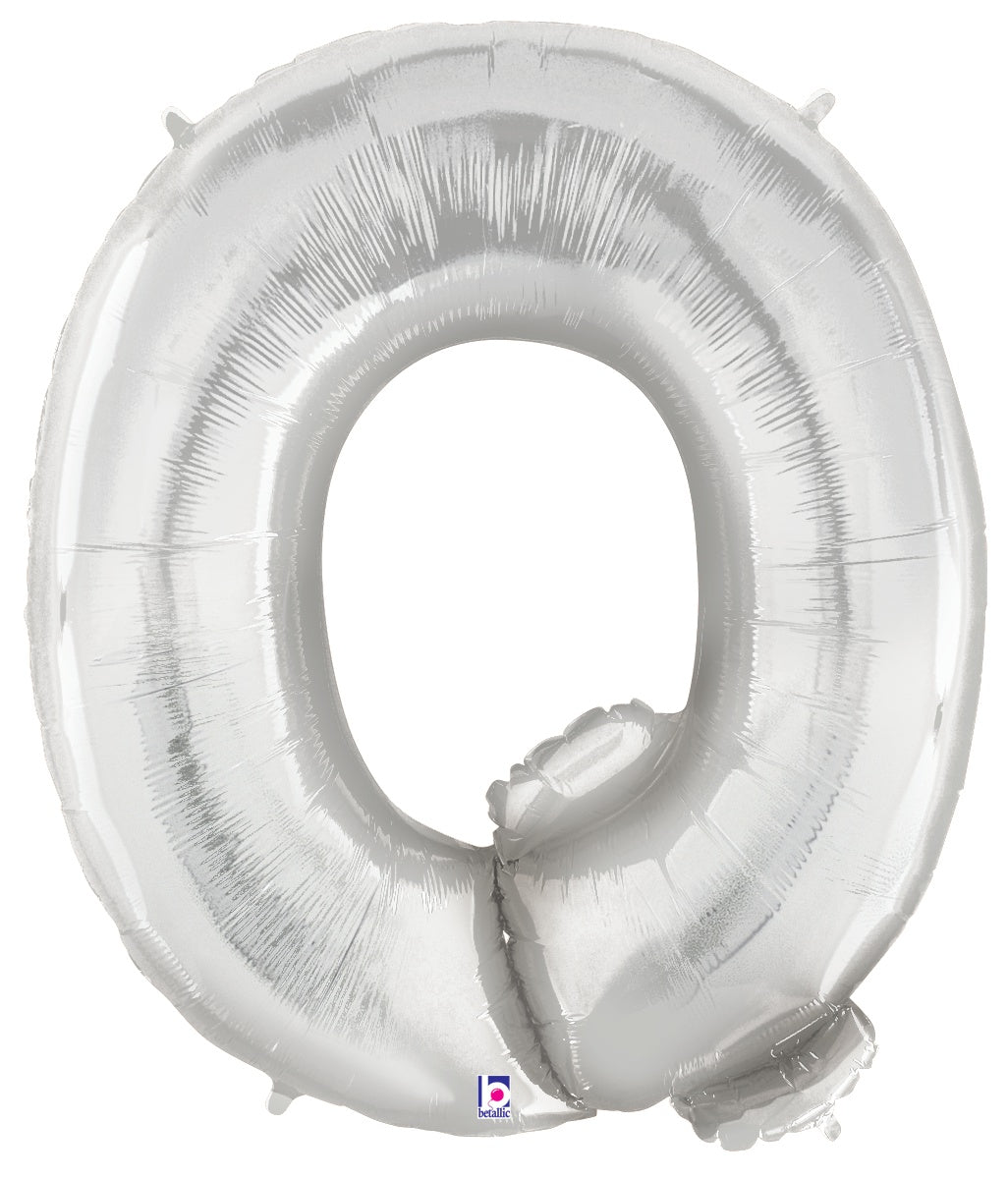 betallic-letter-q-silver-folienballon-14-silber image 1