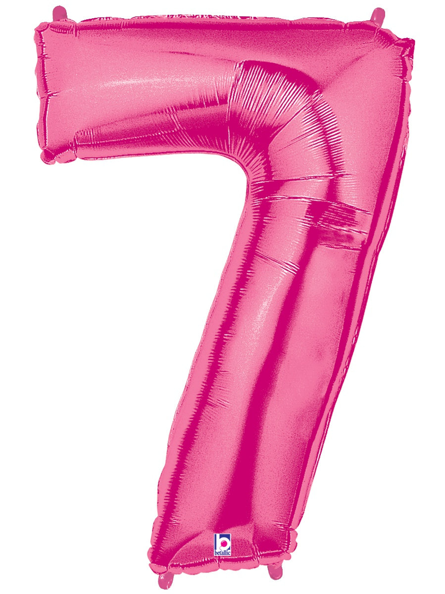 betallic-foil-balloons-zahl-7-folienballon-34-pink-holographic image 1