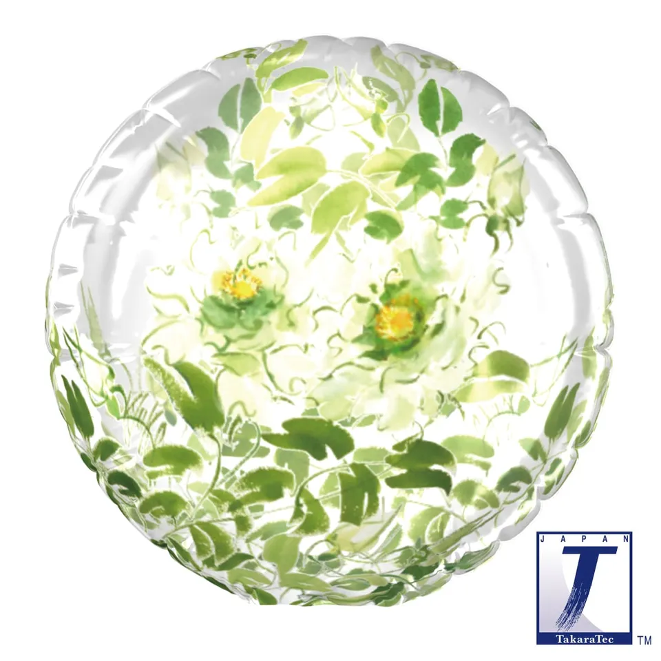 takara-bubble-t-balloon-folienballon-clear-white-rose image 1