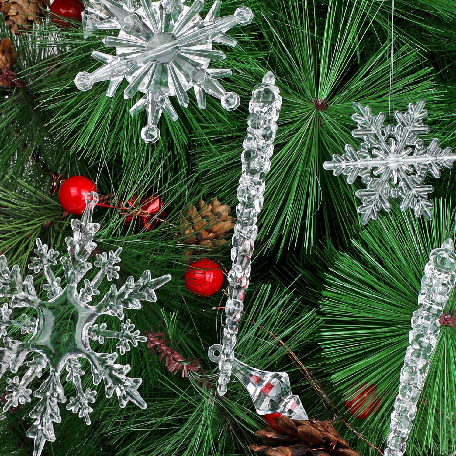 howaf-christbaumschmuck-40tlg-eiszapfen-schneeflocken-acryl image 7