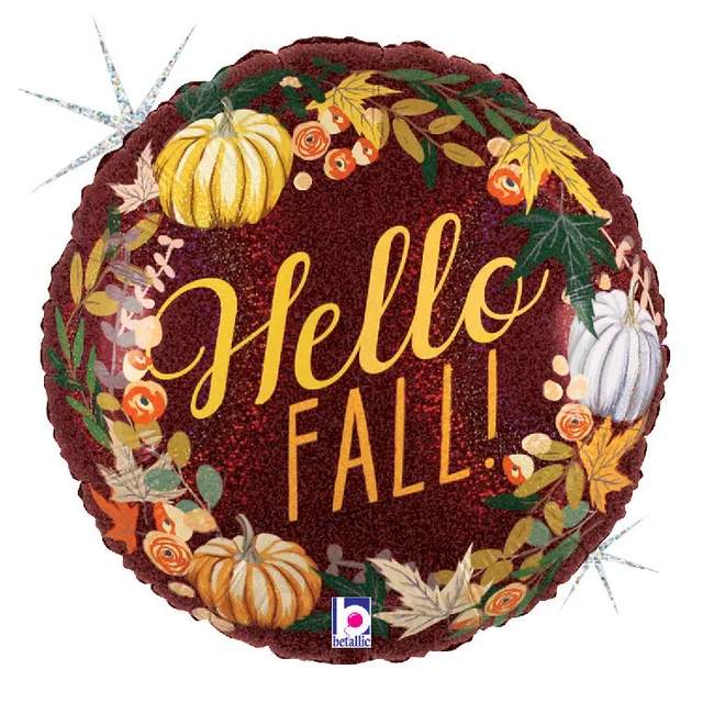 betallic-hello-fall-wreath-folienballon-18-zoll image 1