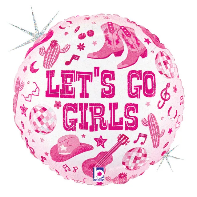 betallic-disco-cowgirl-birthday-folienballon-18-glitter image 1