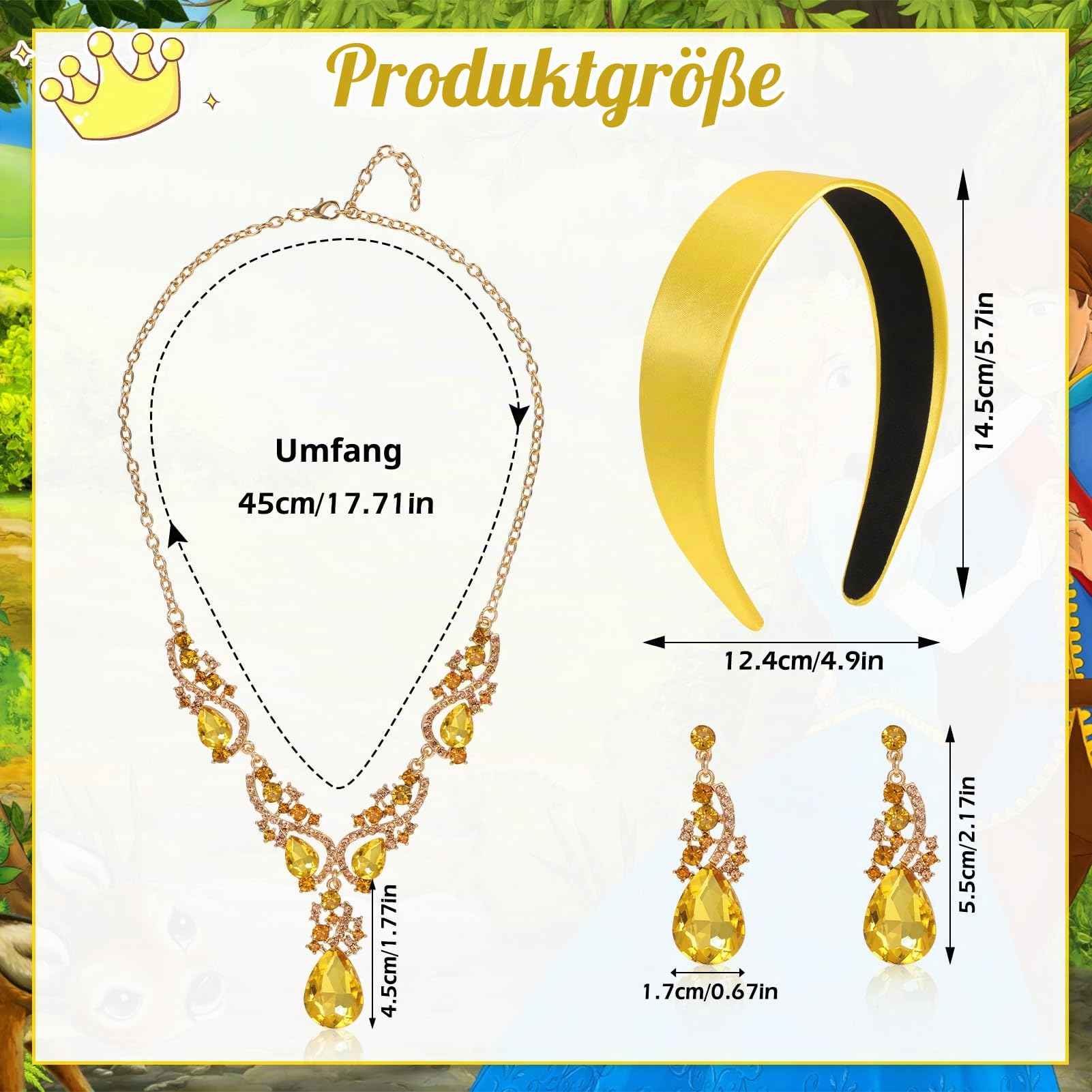 howaf-belle-kost-m-damen-set-krone-handschuhe-schmuck image 2