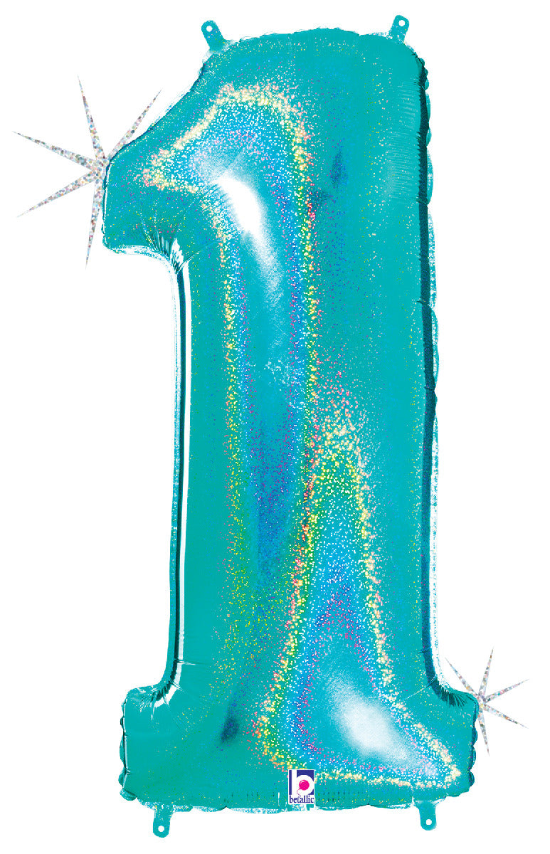 betallic-number-1-glitter-folienballon-34-blau-verpackt image 1