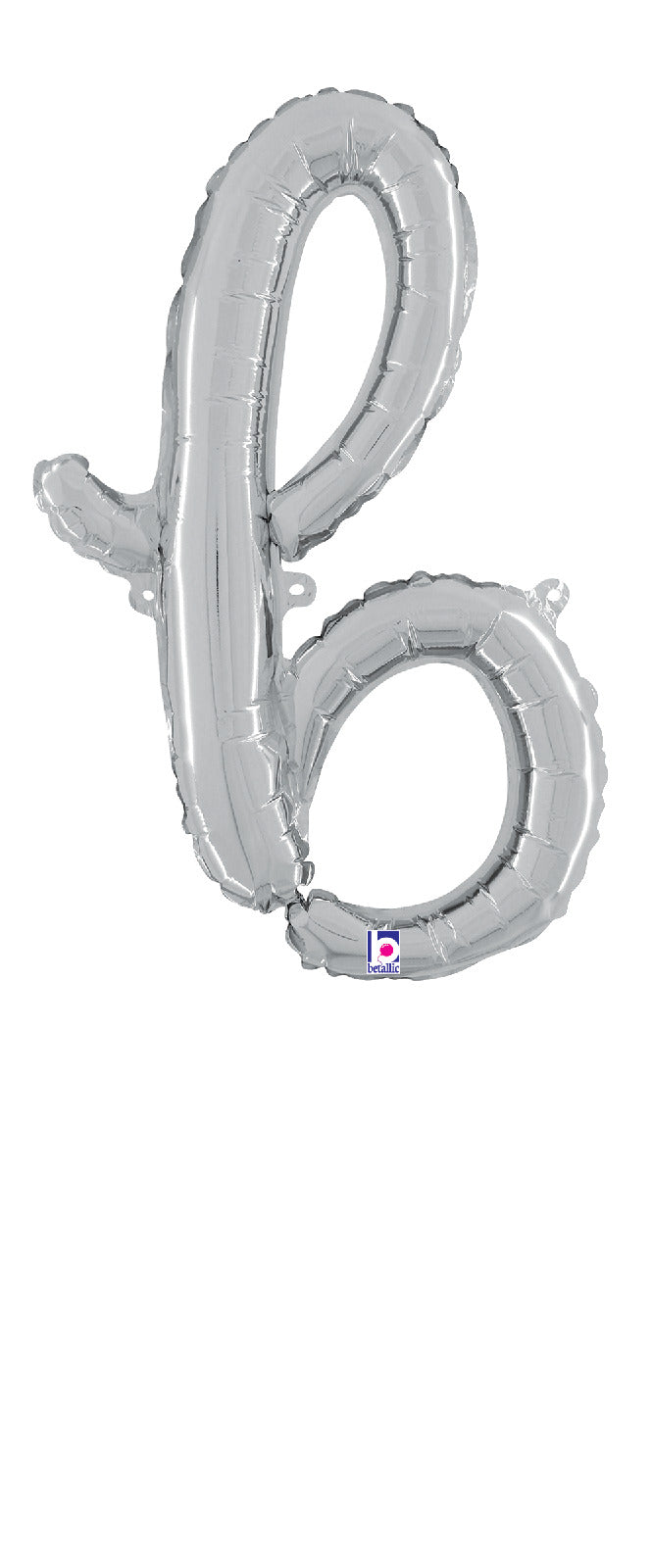 betallic-foil-balloons-script-letter-b-folienballon-24-silber image 1