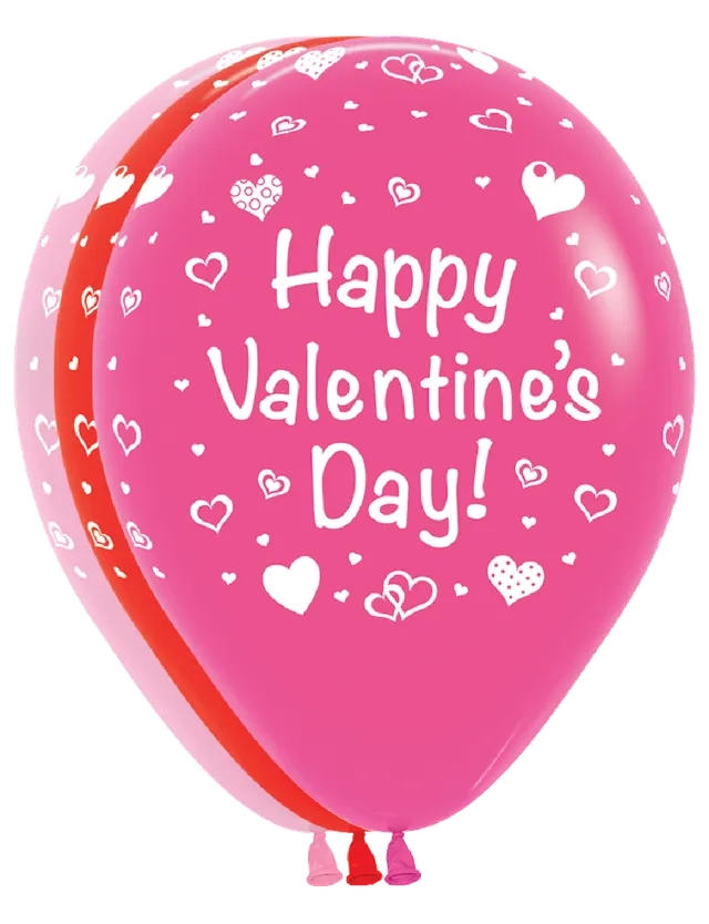 betallic-happy-valentine-s-latexballon-11-50-st-ck-rot-pink image 1
