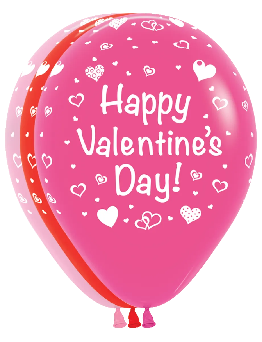 betallic-happy-valentine-s-latexballon-11-50-st-ck-rot-pink image 1