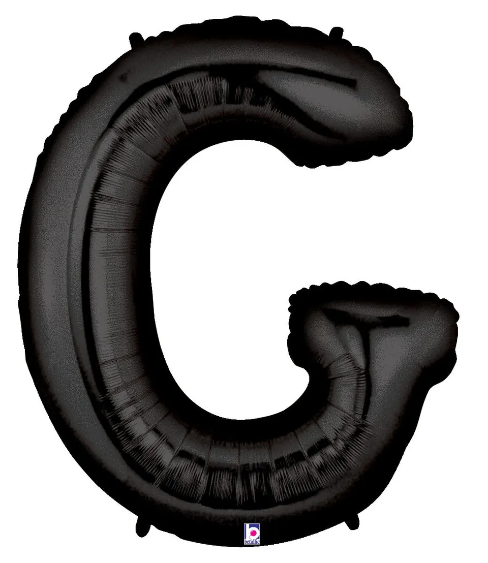 betallic-letter-g-black-buchstabenballon-34-zoll image 1