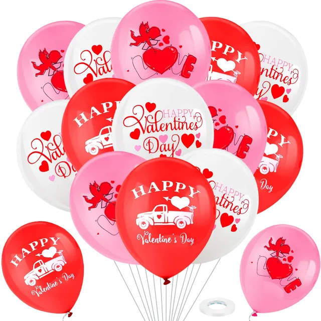 howaf-valentinstag-luftballons-herz-24-st-ck-rot-pink-wei image 1