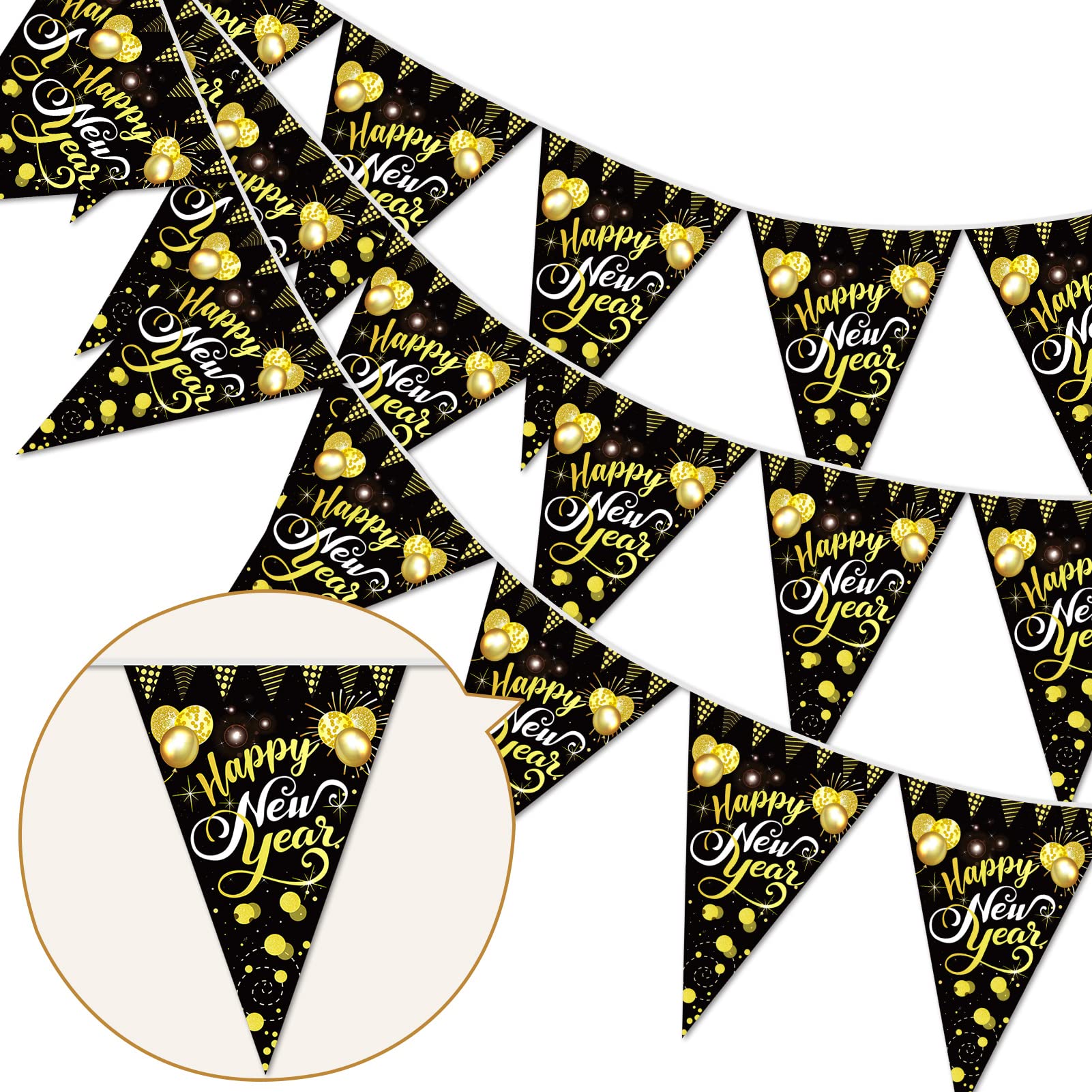 howaf-silvester-deko-2027-banner-happy-new-year-schwarz-gold image 1