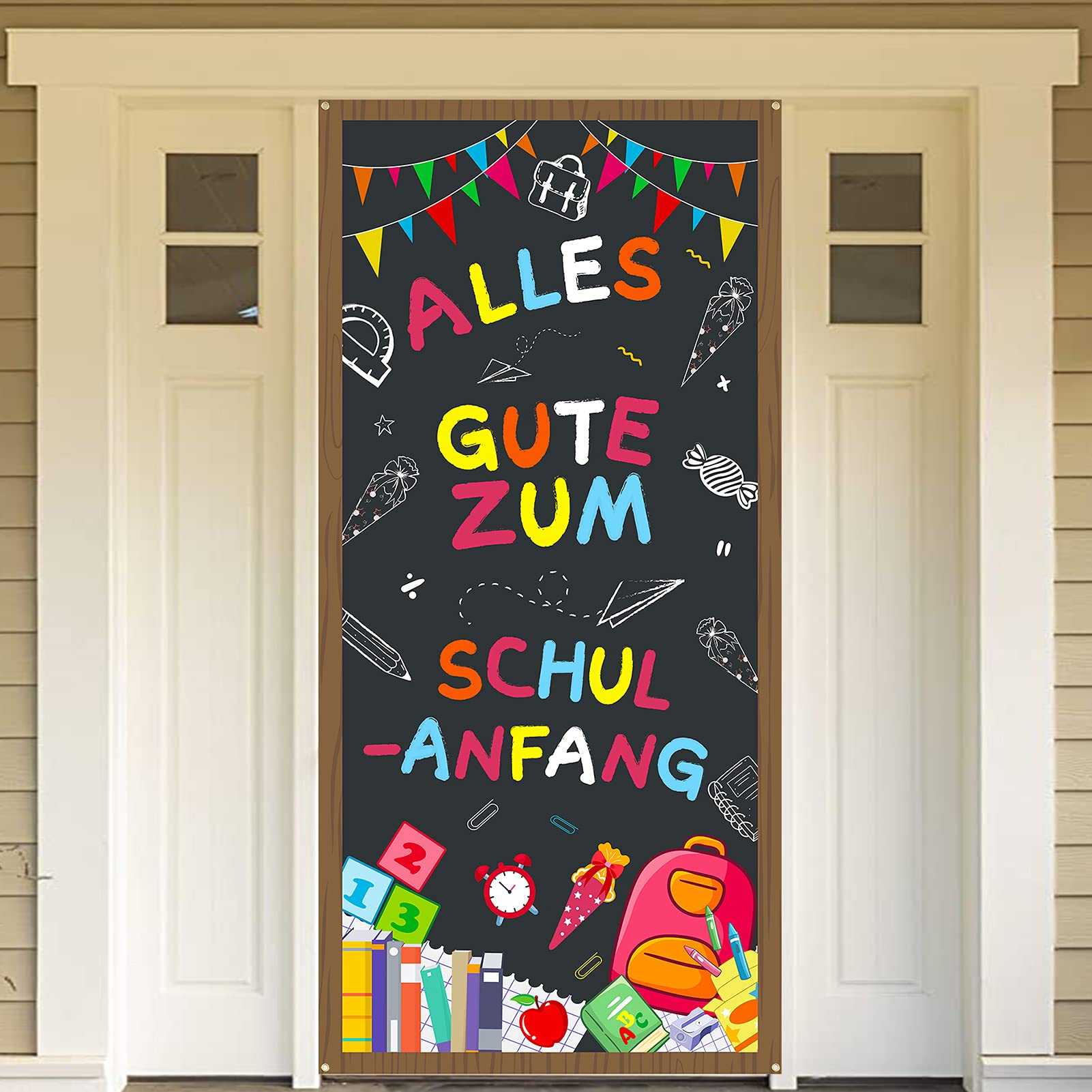 howaf-einschulung-banner-stoff-185x90cm-tafel-motiv image 1
