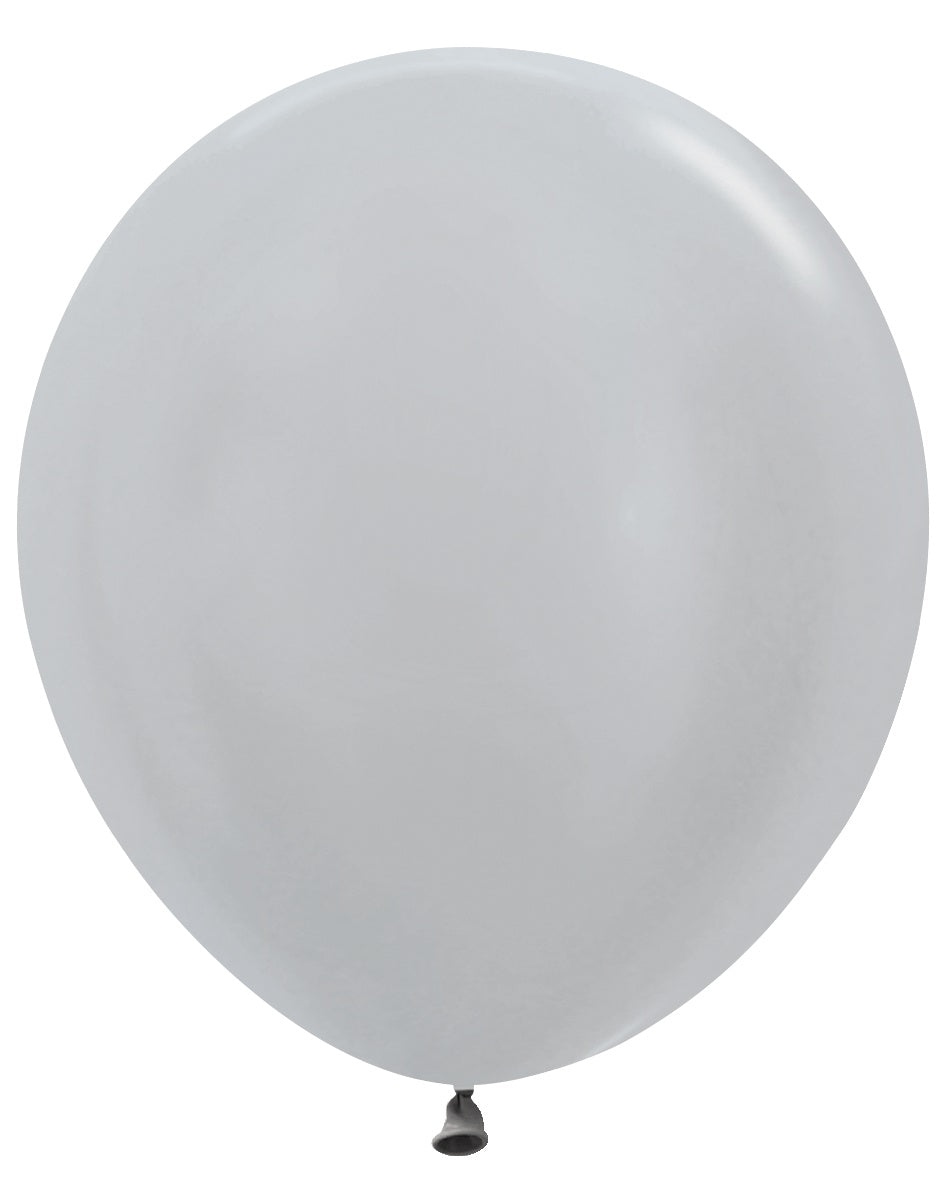 betallic-metallic-silver-latexballon-11-10-st-ck-silber image 5