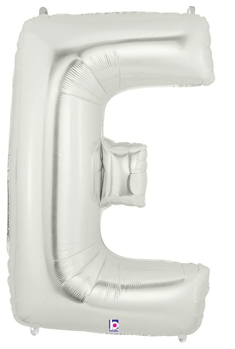 betallic-buchstabe-e-folienballon-34-silber-megaloon image 1