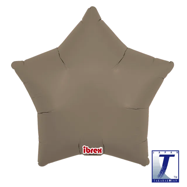 takara-ibrex-star-15-zoll-ballon-taupe-stern image 1