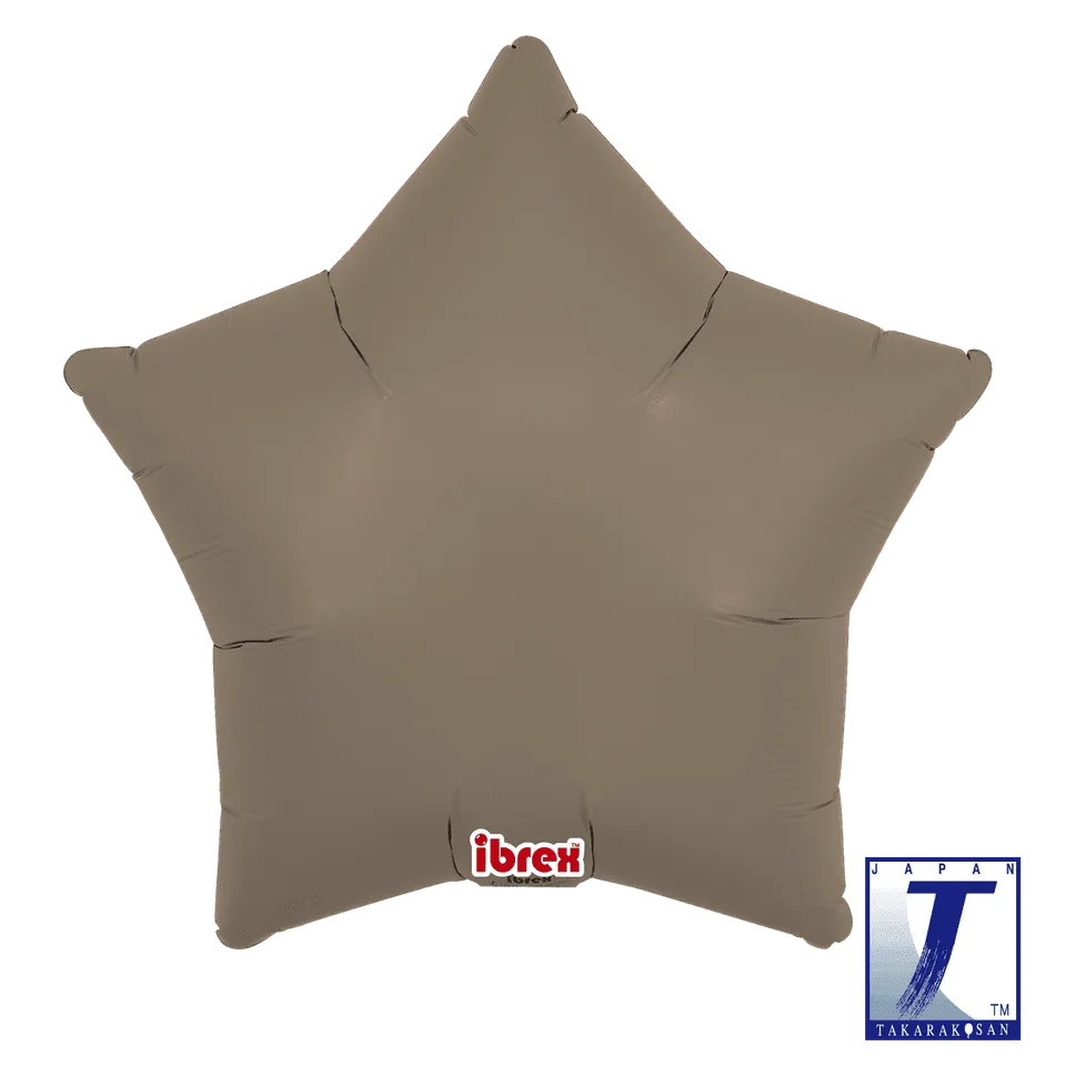 takara-ibrex-star-15-zoll-ballon-taupe-stern image 1