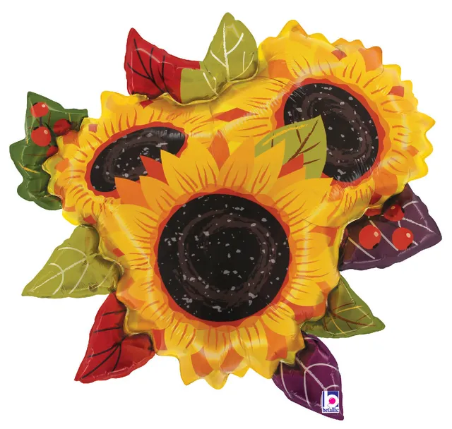 betallic-sunflower-bouquet-folienballon-84-cm-blumen image 1