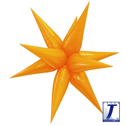 takara-million-star-ip-folienballon-orange-stern-klein image 1